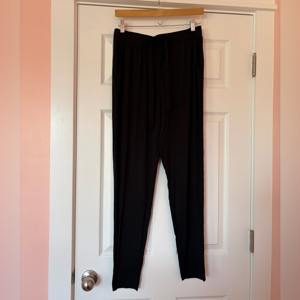 NWOT Women's Bamboo Stretch-Knit Tapered Pant with Drawstring Waist